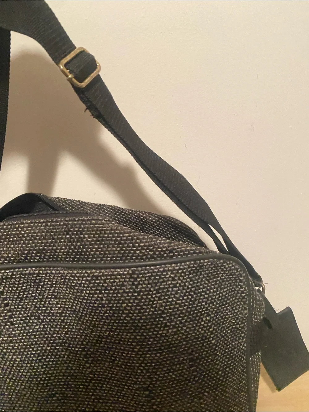Vintage Oscar de la Renta Tweed Travel Shoulder Bag